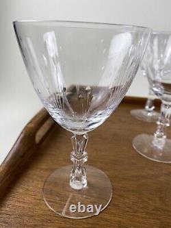 Vintage Wine Glasses Theda by Tiffin-Franciscan Crystal Water Goblets Stemware
