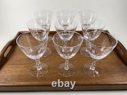 Vintage Wine Glasses Theda by Tiffin-Franciscan Crystal Water Goblets Stemware