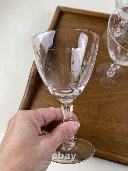 Vintage Wine Glasses Theda by Tiffin-Franciscan Crystal Water Goblets Stemware