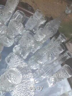 Vintage antique wine glasses & Crystal accessories