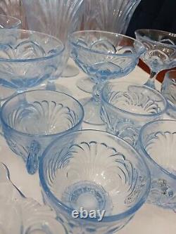 Vintage blue glassware