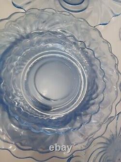 Vintage blue glassware