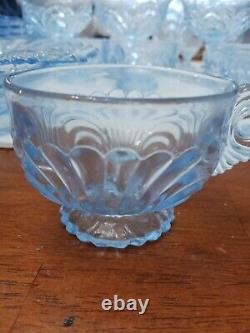 Vintage blue glassware