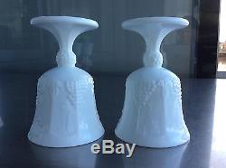 Vintage milk glass Grape Leaves White Pitcher Wine Glass Cup