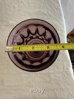 Vintage purple plum Noritake wine water goblets x7