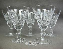 Vintage set 5 x WATERFORD cut crystal glass MAEVE Wine or Water GOBLETS GLASSES