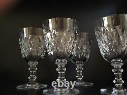 Vintage set of 4 BACCARAT France ARMAGNAC Wine Claret Goblet Glass Stems