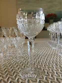 Vintage waterford crystal wine, water Sheri desert glasses Glenmore Cut