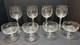 Vntg Set of (8) Rock Sharpe Crystal Atlantis Water/Wine Glasses Champagne Coupes