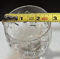 Vntg Set of (8) Rock Sharpe Crystal Atlantis Water/Wine Glasses Champagne Coupes