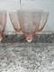 Vtg 1930s Fostoria Glass Pink Set of 7 Wine/Water Goblets