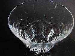 Vtg BACCARAT Crystal France BRETAGNE Panel 7 Wine Goblets