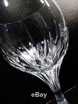 Vtg BACCARAT Crystal France MASSENA Set 7 6 3/8 Red Wine Goblets