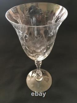 Vtg Cambridge Etched Glass Water / Ice Tea /Wine Drinking Glasses Lucia Set 5 Vtg Cambridge Etched Glass Water / Ice Tea /Wine Drinking Glasses Lucia Set 5