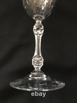 Vtg Cambridge Etched Glass Water / Ice Tea /Wine Drinking Glasses Lucia Set 5 Vtg Cambridge Etched Glass Water / Ice Tea /Wine Drinking Glasses Lucia Set 5