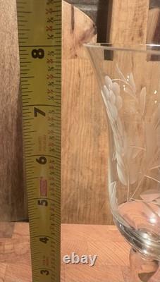 Vtg Colony Danube Etched Wine Goblets Set Of 12 w Wheat & Berries Patten. MINT Vtg Colony Danube Etched Wine Goblets Set Of 12 w Wheat & Berries Patten. MINT