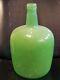 Vtg Huge 14 tall green depression glass water jug Demijohn Old bottle