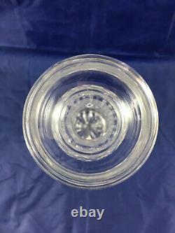 Vtg Kildare Waterford Crystal 13 1/2 Tall Wine Round Decanter Stopper 900ML/. 9L