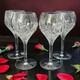Vtg Manhattan Stuart Crystal 8.75T Wine/Water Goblets 3.75ml (12oz) Set Of 4 EC