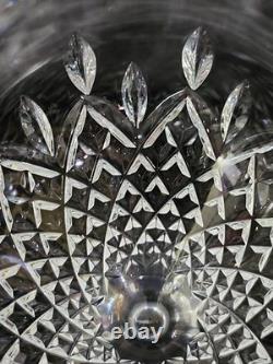 Vtg Manhattan Stuart Crystal 8.75T Wine/Water Goblets 3.75ml (12oz) Set Of 4 EC