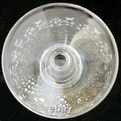 Vtg Manhattan Stuart Crystal 8.75T Wine/Water Goblets 3.75ml (12oz) Set Of 4 EC