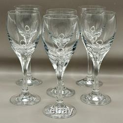 Vtg Mikasa La Belle Crystal Wine Glasses 7 1/8 Set of 6 (2 Sets Available)