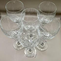 Vtg Mikasa La Belle Crystal Wine Glasses 7 1/8 Set of 6 (2 Sets Available)