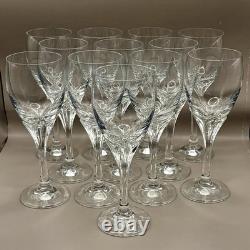 Vtg Mikasa La Belle Crystal Wine Glasses 7 1/8 Set of 6 (2 Sets Available)