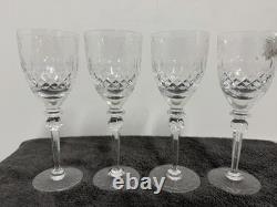 Vtg ROGASKA GALLIA Crystal Water Goblet Set Of 4 9 1/4 with Original Tags Slovenia