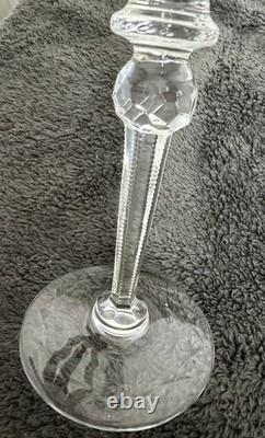 Vtg ROGASKA GALLIA Crystal Water Goblet Set Of 4 9 1/4 with Original Tags Slovenia
