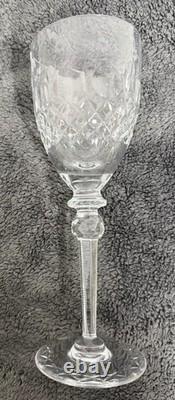 Vtg ROGASKA GALLIA Crystal Water Goblet Set Of 4 9 1/4 with Original Tags Slovenia