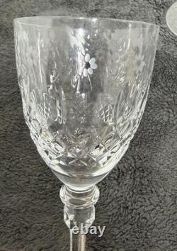 Vtg ROGASKA GALLIA Crystal Water Goblet Set Of 4 9 1/4 with Original Tags Slovenia