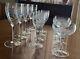 Vtg ROYAL HEIDEN WINE GLASSES SET OF 11 SINCE 1712 RARE Etched Lead Crystal