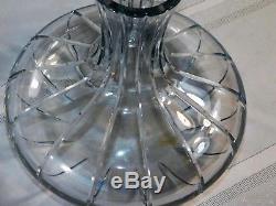 Vtg Rare Retired Large Baccarat Harmonie Cut Crystal Wine Carafe Open Decanter