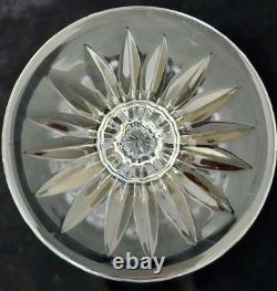 Vtg Rogaska Crystal Gallia Wine Glasses Rare 9.25T Set Of 4 Floral Etched EC