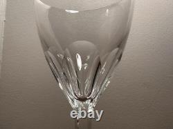 Vtg Set 4 BACCARAT CRYSTAL Zurich 7.5 Tall Footed Water /Wine Goblets/Glasses