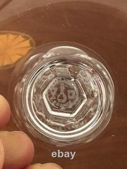 Vtg Set 4 BACCARAT CRYSTAL Zurich 7.5 Tall Footed Water /Wine Goblets/Glasses