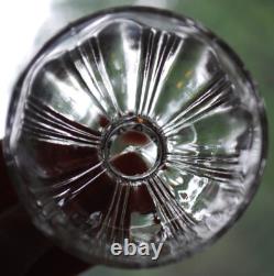 Vtg Set 6 ANCHOR HOCKING COLONIAL CLEAR Wine Glasses RIBBED ARCH W RAYED FOOT