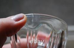 Vtg Set 6 ANCHOR HOCKING COLONIAL CLEAR Wine Glasses RIBBED ARCH W RAYED FOOT