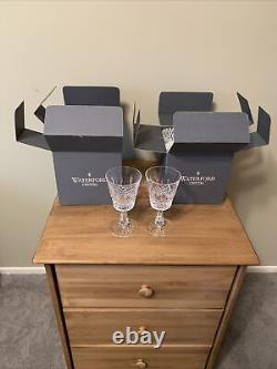 Vtg Set 8 AWATERFORD CRYSTAL Kenmare 6-3/4 Water Wine Goblets Glasses IRELAND