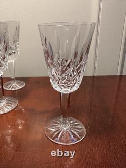 Vtg Set 8 WATERFORD CRYSTAL Lismore 2.5 oz. Sherry Wine Glasses 5-1/8 IRELAND