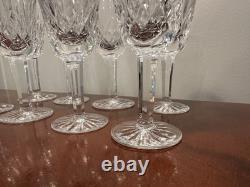 Vtg Set 8 WATERFORD CRYSTAL Lismore 2.5 oz. Sherry Wine Glasses 5-1/8 IRELAND