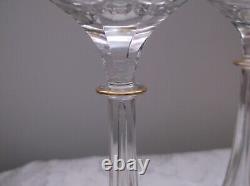 Vtg Set of 4 Theresienthal Art Nouveau Bavarian Enameled Art Glass 8 1/4 Tall