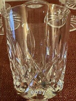 Vtg Set of 6 WATERFORD CRYSTAL Lismore 6-7/8 Water Goblet/Wine Glasses IRELAND