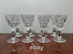 Vtg Set of 8 WATERFORD CRYSTAL Kinsale 5 Port Wine/Sherry Glasses IRELAND