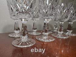 Vtg Set of 8 WATERFORD CRYSTAL Kinsale 5 Port Wine/Sherry Glasses IRELAND