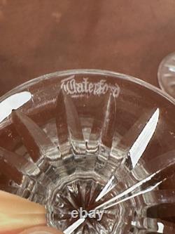 Vtg Set of 8 WATERFORD CRYSTAL Kinsale 5 Port Wine/Sherry Glasses IRELAND