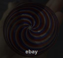 Vtg Venetian Murano 2 oz Wine Glasses Twist & Gold Adventurine Stems Set of 3