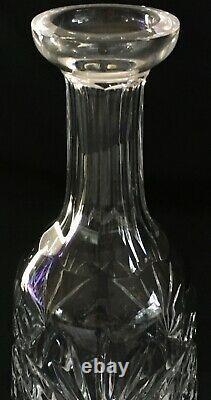 WATERFORD 13 Tall Crystal ASHLING WINE DECANTER Cut Fans, Foliage & Panels VTG