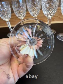 WATERFORD COMERAGH CLARET Wine GLASSES 6.5 Set of 6 IrelandVintageEUC